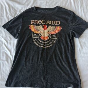 Amazon Charcoal Free Bird Tee